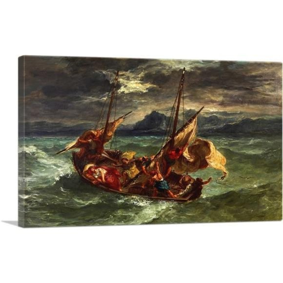 Christ on the Sea of Galilee 1854 Canvas Art Print- 26